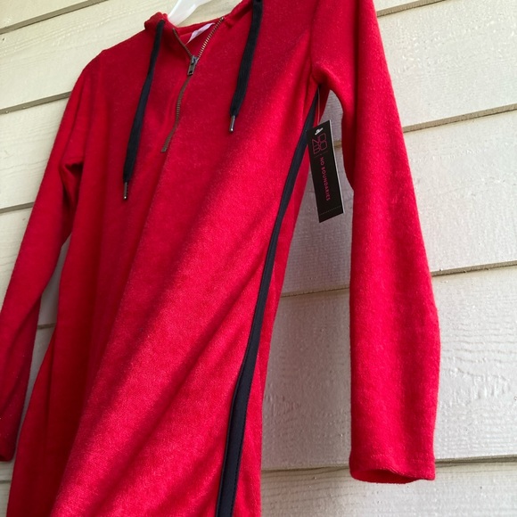 NWT No Boundaries Zip Front Hooded  Dress -Small - Picture 7 of 7